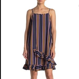 Abound Vertical Striped Mini Dress Size XXS